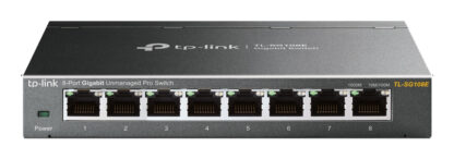 TP-LINK (TL-SG108E) 8-Port Gigabit Easy Smart Switch, Steel Case