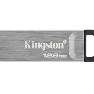 Kingston 128GB DataTraveler Kyson USB 3.2 Gen1 Memory Pen, Metal Capless Design, R/W 200/60 MB/s