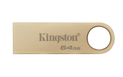 Kingston 64GB DataTraveler SE9 G3 Memory Pen, USB 3.2 Gen1 Type-A, Metal Gold Casing