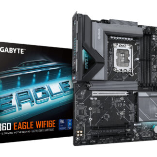 GIGABYTE B860 EAGLE WIFI6E Motherboard - Intel Core Ultra Series CPUs, 12+1+2+1 Phases VRM, up to 9066MHz DDR5, 1xPCIe 5.0 + 2xPCIe 4.0 M.2, 2.5GbE LAN, WIFI 6E, USB 3.2 Gen 2x2