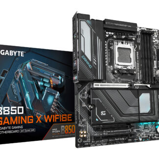 Gigabyte B850 GAMING X WIFI6E AMD AM5 Socket Motherboard, ATX, 4x DDR5 Slots, 3x M.2 Sockets, 2x USB-C Port, Fitted I/O Shield, 2.5GbE LAN, Wi-Fi 6E, 1x DisplayPort / 1x HDMI Port