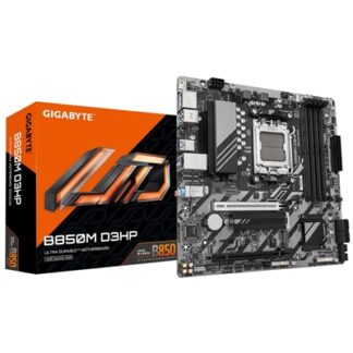 Gigabyte B850M D3HP AMD AM5 Socket Motherboard, Micro-ATX, 4x DDR5 Slots, 2x M.2 Sockets, 2x USB-C Port, GbE LAN, 2x DisplayPorts / 1x HDMI Port