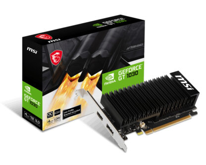 MSI graphics card GeForce GT 1030 4GHD4 LP OC - 4 GB GDDR4 O