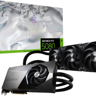 MSI SUPRIM GEFORCE RTX 5080 16G LIQUID SOC graphics card NVIDIA 16 GB GDDR7