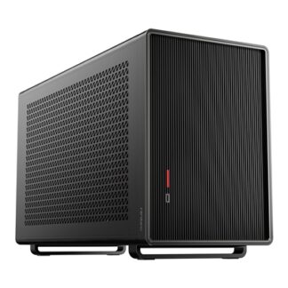 Antec Performance 1M Black Mini-ITX Gaming Case with Aluminum Finish, PCIe 4.0 Riser Cable, USB 3.2 Gen2 Type-C, Tool-Free Side Panels, Solid Side Panel, SFX-L & SFX PSU Support