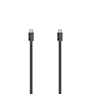 Hama 10Gbps USB-C to USB-C Charging Cable, E-Marker, USB 3.2 Gen2, 5A, 100W, 1 Metre, Black