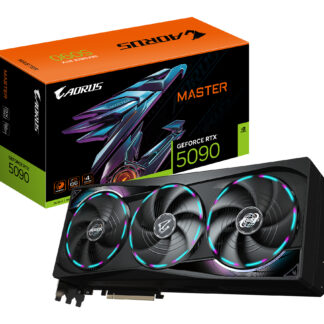 Gigabyte NVIDIA GeForce RTX 5090 AORUS MASTER 32G Graphics Card, 32GB GDDR7, 21760 CUDA Cores, 2655 MHz Core Clock, Triple Fan, RGB, 3x DisplayPorts / 1x HDMI Port
