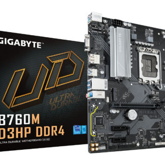 GIGABYTE B760M D3HP DDR4 Motherboard - Supports Intel Core 14th Gen CPUs, 4+1+1 Phases Digital VRM, up to 5333MHz DDR4 (OC), 2xPCIe 4.0 M.2, GbE LAN, USB 3.2 Gen1