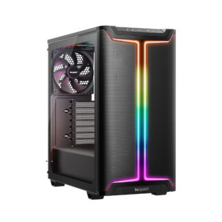 Be Quiet! Pure Base 501 DX ARGB Gaming Case w/ Glass Side, ATX, Compact Design, 3 Pure Wings 3 Fans, High Airflow Front & Top, USB-C, Black