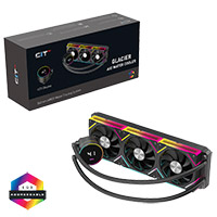 CiT Pro Glacier Watercooler 360mm Black With Temperature Display