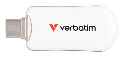 VERBATIM PLECTRA USB-C FLASH DRIVE WHITE 64GB