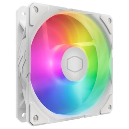 Cooler Master SickleFlow Edge 120 ARGB 12cm PWM Case Fan, Up to 2500 RPM, Loop Dynamic Bearing, White Edition