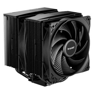 be quiet! Pure Rock Pro 3 CPU Cooler, Black, Universal Socket, 2 x Pure Wings Fans, 2000RPM, only 34.8dB(A) at maximum fan speed, 250W TDP, 3-year manufacturer's warranty