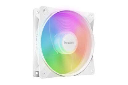 Be Quiet! (BL133) Light Wings LX 12cm PWM Reverse Blade ARGB Case Fan, Rifle Bearing, Impeller w/ 16 LEDs, Daisy-Chain, Up to 1500 RPM, White
