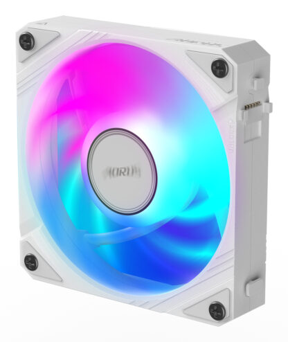 Gigabyte AORUS EZ Chain Fan 120 ICE - High-Performance 120mm ARGB Case Fan with EZ-Chain Design, Hydro Dynamic Bearing, and Quiet Operation