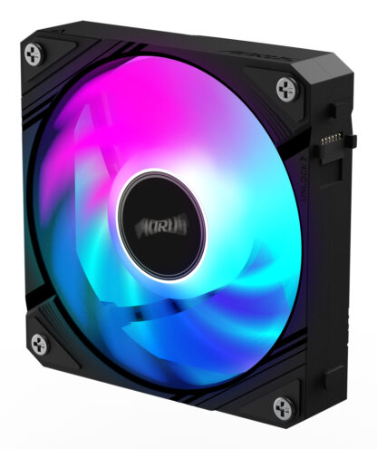 Gigabyte AORUS EZ Chain Fan 120 - High-Performance 120mm ARGB Case Fan with EZ-Chain Design, Hydro Dynamic Bearing, and Quiet Operation
