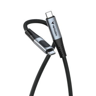 VERBATIM Sync & Charge 100W Power Display Cable - Black