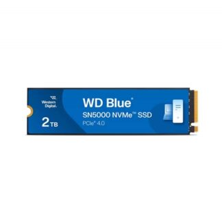 WD Blue SN5000 (WDS200T4B0E-00CNZ0) 2TB NVMe SSD, M.2 Interface, PCIe Gen4, 2280, Read 5150MB/s, Write 4850MB/s, 5 Year Warranty