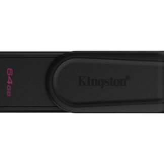 Kingston DataTraveler Exodia S DTXS/64GB USB Flash Drive, 64GB, USB 3.2,  Black, Swivel Cap Design