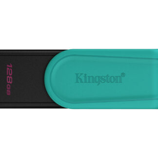 Kingston DataTraveler Exodia S DTXS/128GB USB Flash Drive, 128GB, USB 3.2, Black/Green, Swivel Cap Design