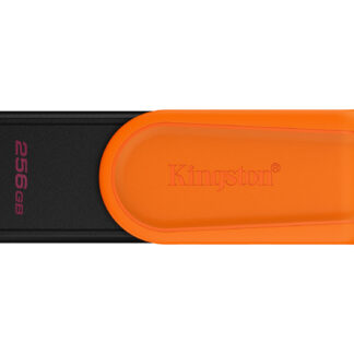 Kingston DataTraveler Exodia S DTXS/256GB USB Flash Drive, 256GB, USB 3.2, Black/Orange, Swivel Cap Design