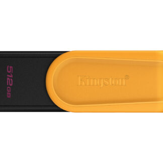 Kingston DataTraveler Exodia S DTXS/512GB USB Flash Drive, 512GB, USB 3.2, Black/Yellow, Swivel Cap Design