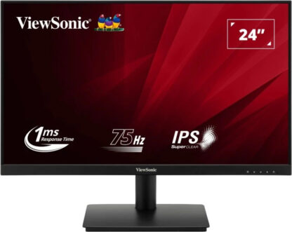 Viewsonic VA240-H-2 23.6 Inch IPS Monitor, Full HD, VGA, HDMI, 75Hz, 1ms, VESA, Tilt