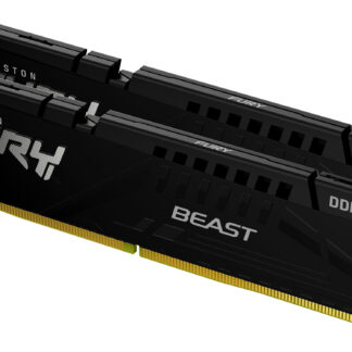 Kingston Fury Beast 32GB Kit (2 x 16GB), DDR5, 5600MHz, CL40, 1.25V, ECC, PMIC, Intel XMP 3.0, Black, DIMM Memory