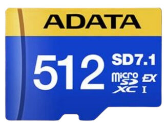 ADATA 512GB Premier Extreme MicroSDXC SD7.1 Express Card, Nintendo Switch 2 Ready, 800MB/s