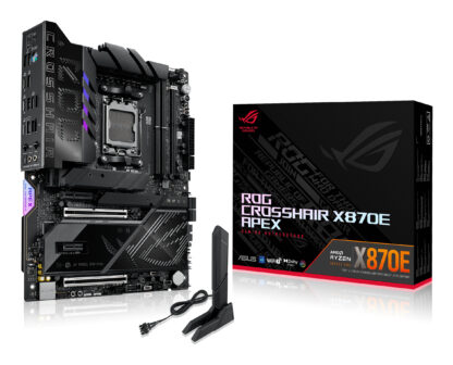 Asus ROG CROSSHAIR X870E APEX, AMD X870E, AM5, ATX, 2 DDR5, 2 USB4, Wi-Fi 7, 5G LAN, PD 60W, RGB, 5x M.2