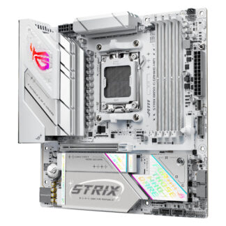 Asus ROG STRIX B850-G GAMING WIFI, AMD B850, AM5, Micro ATX, 4 DDR5, HDMI, DP, Wi-Fi 7, 2.5G LAN, RGB, 4x M.2, White