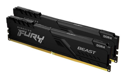 Kingston Fury Beast 32GB Kit (2 x 16GB), DDR4, 3200MHz, CL16, XMP, DIMM Memory