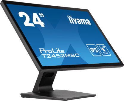iiyama PROLITE T2452MSC-B1  24 inch IPS Monitor, Full HD, 5ms, USB Hubx2, HDMI, DisplayPort, 60Hz, Speakers, Black, ACR, Internal PSU