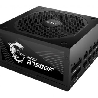 MSI MPG A750GF UK PSU '750W, 80 Plus Gold certified, Fully Modular, 100% Japanese Capacitor, Flat Cables, ATX Power Supply Unit, UK Powercord, Black, Support Latest GPU'