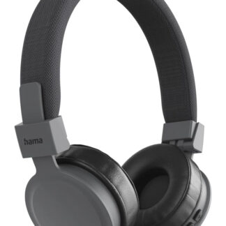 Hama (Freedom Lit III) Bluetooth Headset w/ Mic, 3.5mm Jack/USB-C, Foldable, Up to 15hrs Battery, Black