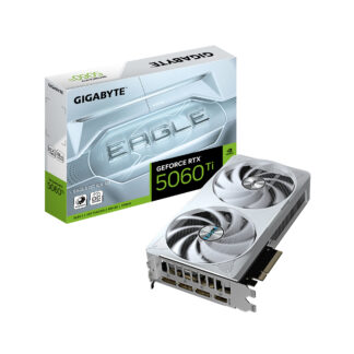 Gigabyte (GV-N506TEAGLEOC ICE-8GD) GeForce RTX 5060 Ti EAGLE OC ICE 8GB, Powered by the NVIDIA Blackwell architecture and DLSS 4, GDDR7, CORE CLOCK 2617 MHz