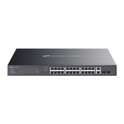 TP-LINK (ES228GMP) Omada 28-Port Gigabit Easy Managed Switch with 24-Port PoE+, 2x GB SFP Ports, 384W Power Budget, Rackmountable
