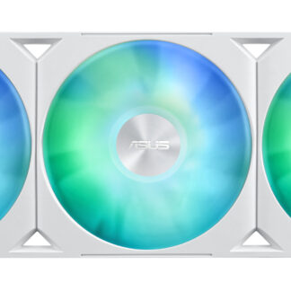 Asus PRIME LC 360 ARGB 360mm Liquid CPU Cooler, ARGB Fans, Customisable Infinity Mirror Lenses, White Edition